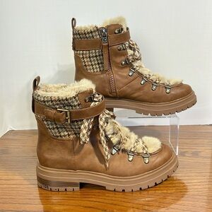 Circus by Sam Edleman women’s Gretchen shearling hiker boot/booties. Size 10 EUC